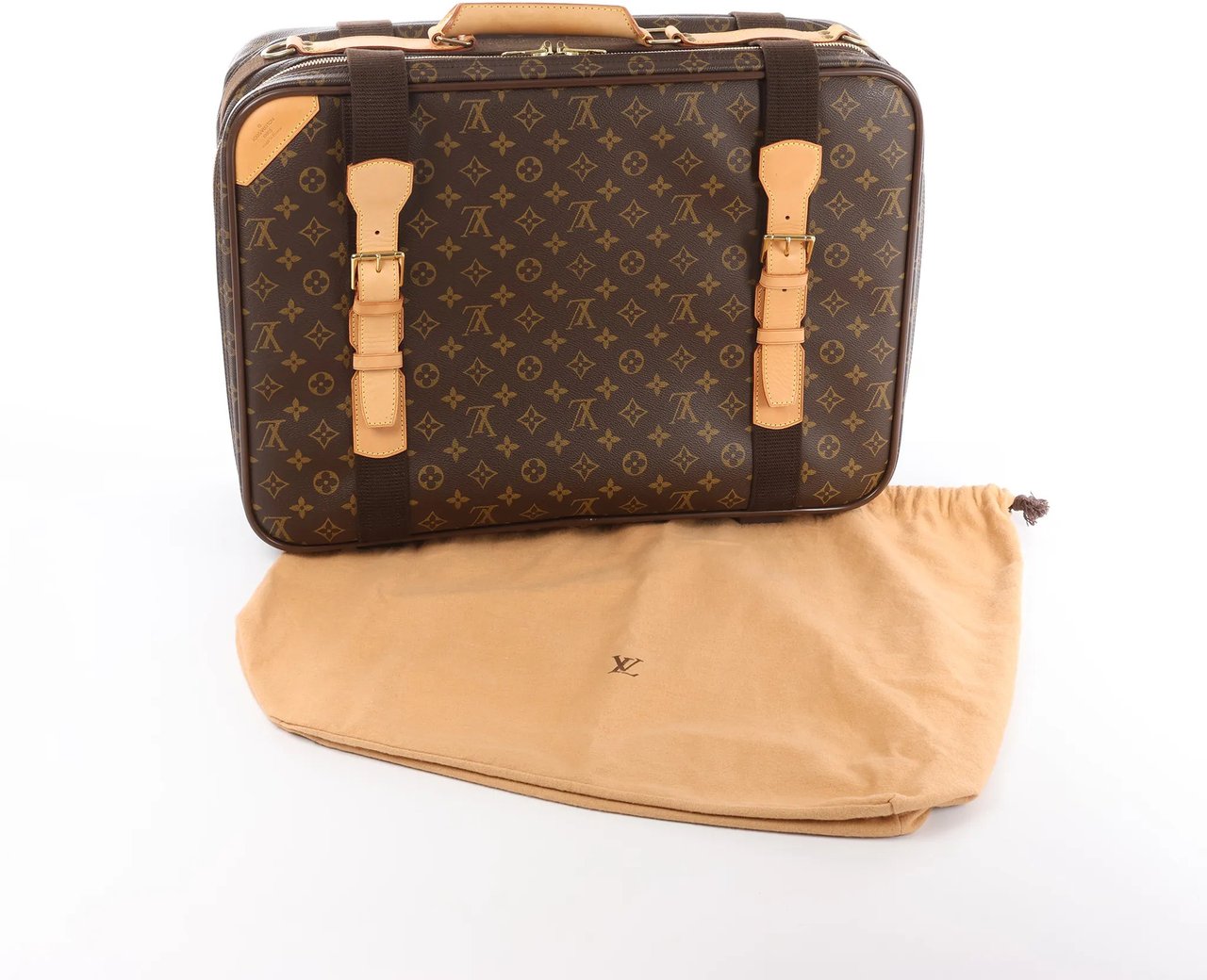 Louis Vuitton Satellite 50 Monogram Canvas Travel Bag in Brown Bruin