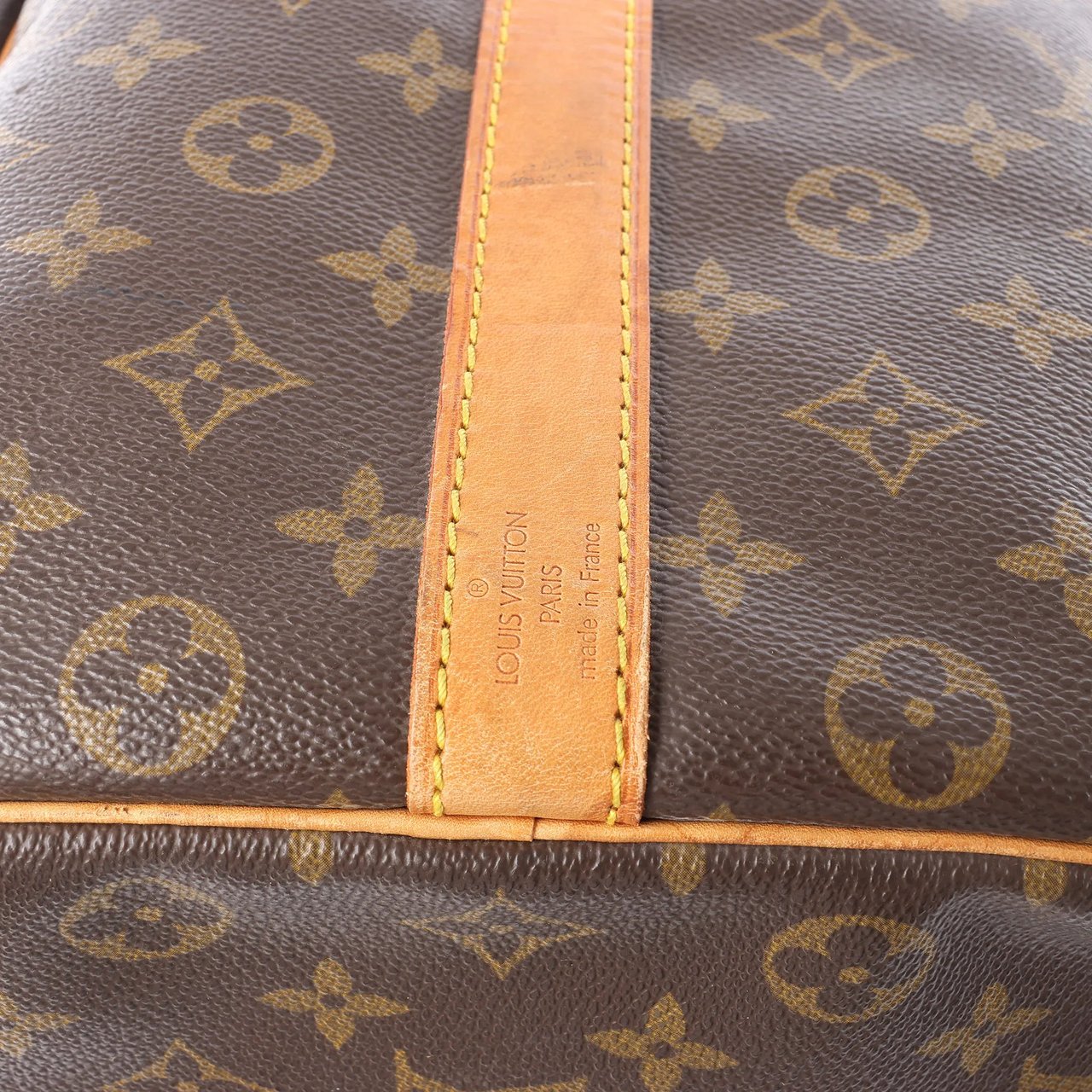 Louis Vuitton Keepall Bandoulière 50 Monogram Canvas Travel Bag in Brown M41416 Bruin