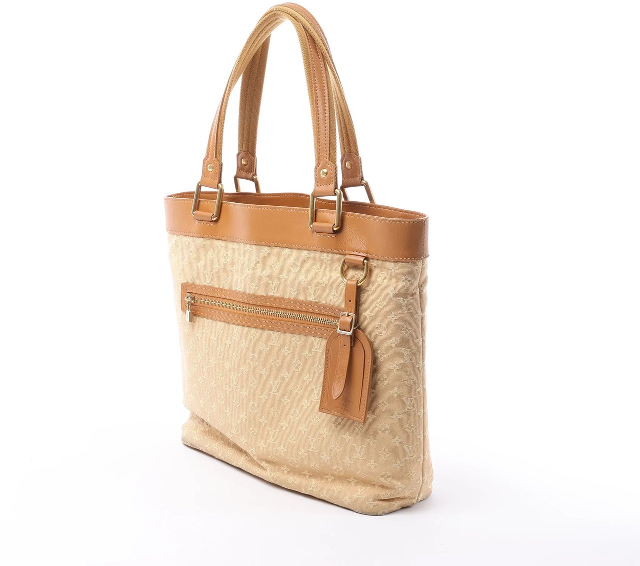 Louis Vuitton Louis Vuitton Mini Lucille GM Monogram Linen in Beige M92683 Beige
