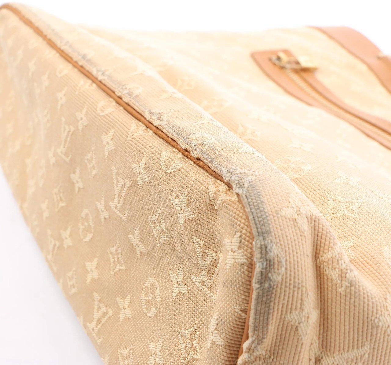 Louis Vuitton Louis Vuitton Mini Lucille GM Monogram Linen in Beige M92683 Beige