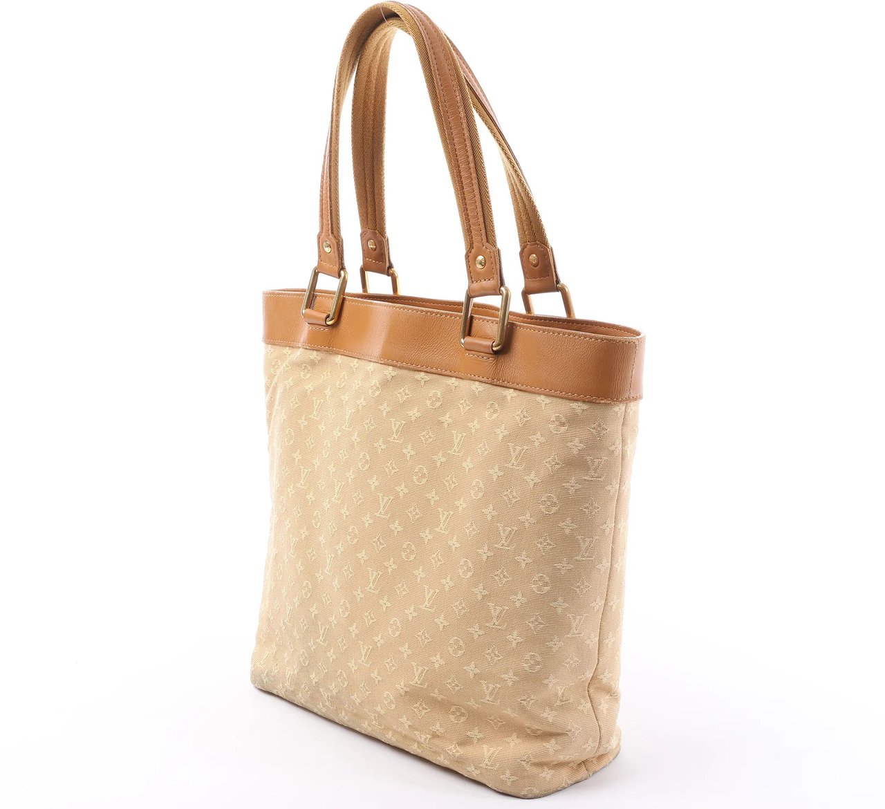 Louis Vuitton Louis Vuitton Mini Lucille GM Monogram Linen in Beige M92683 Beige
