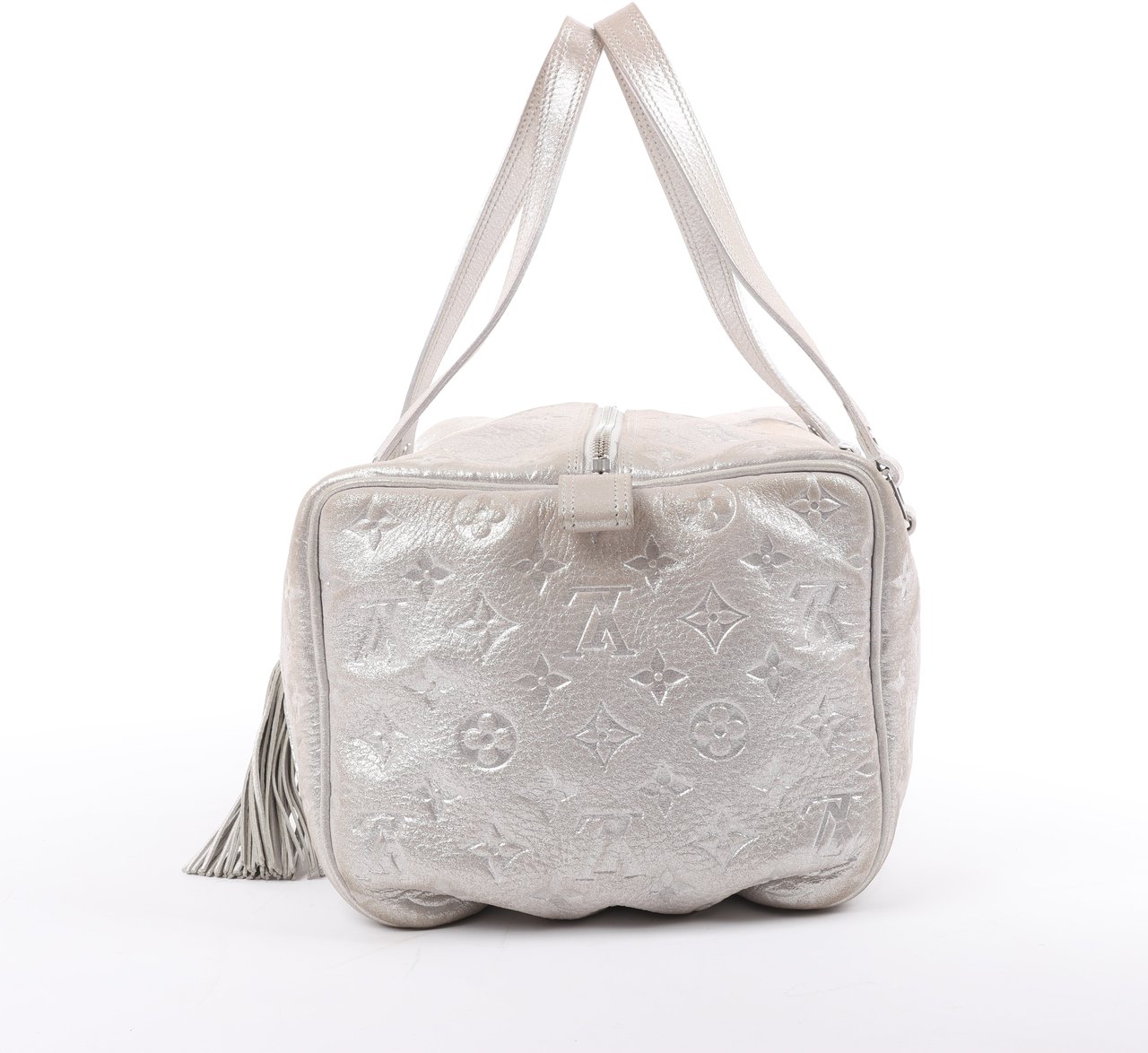 Louis Vuitton Comete Limited Edition Monogram Shoulder Bag in Shimmer Silver Zilver