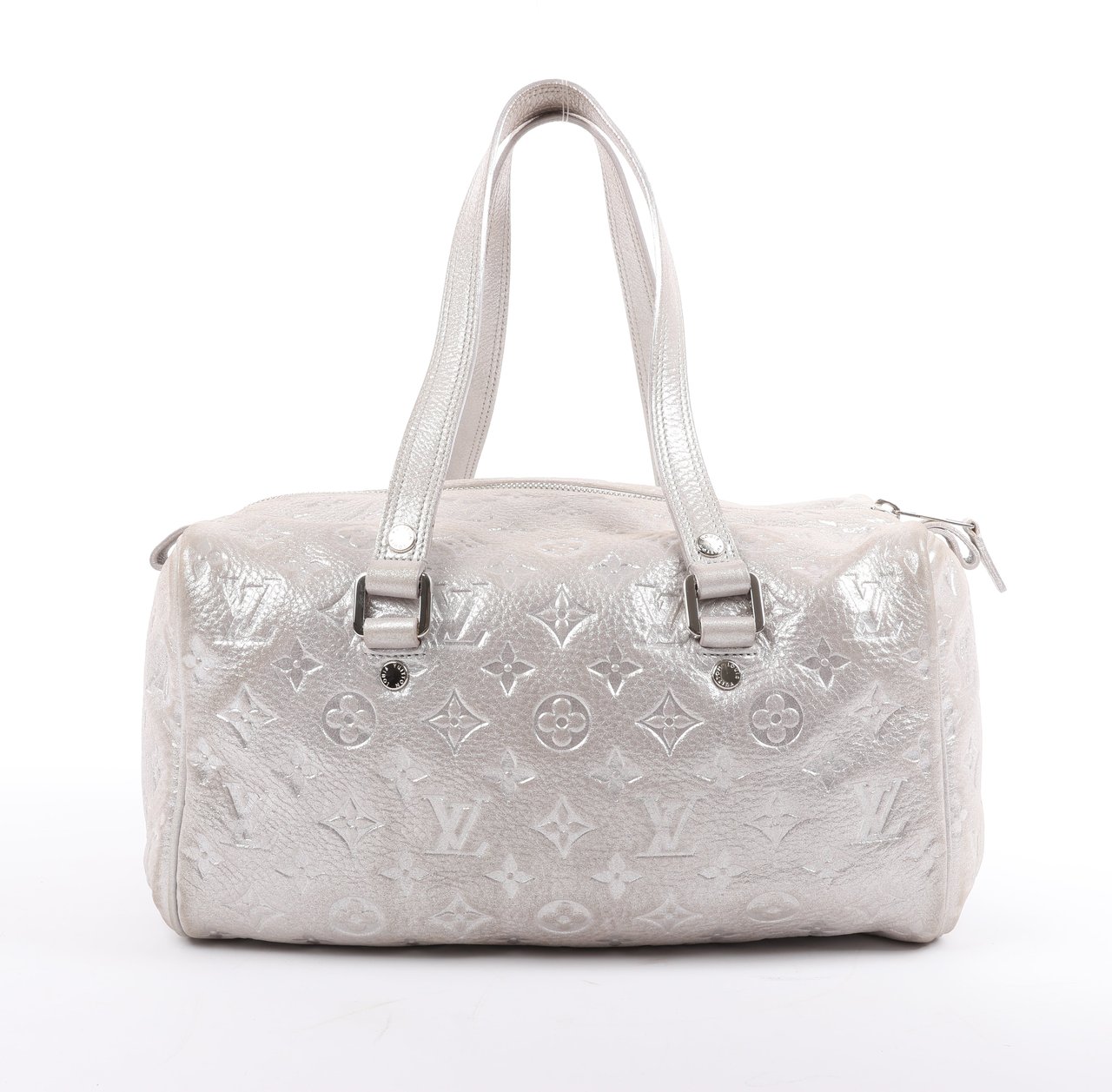Louis Vuitton Comete Limited Edition Monogram Shoulder Bag in Shimmer Silver Zilver