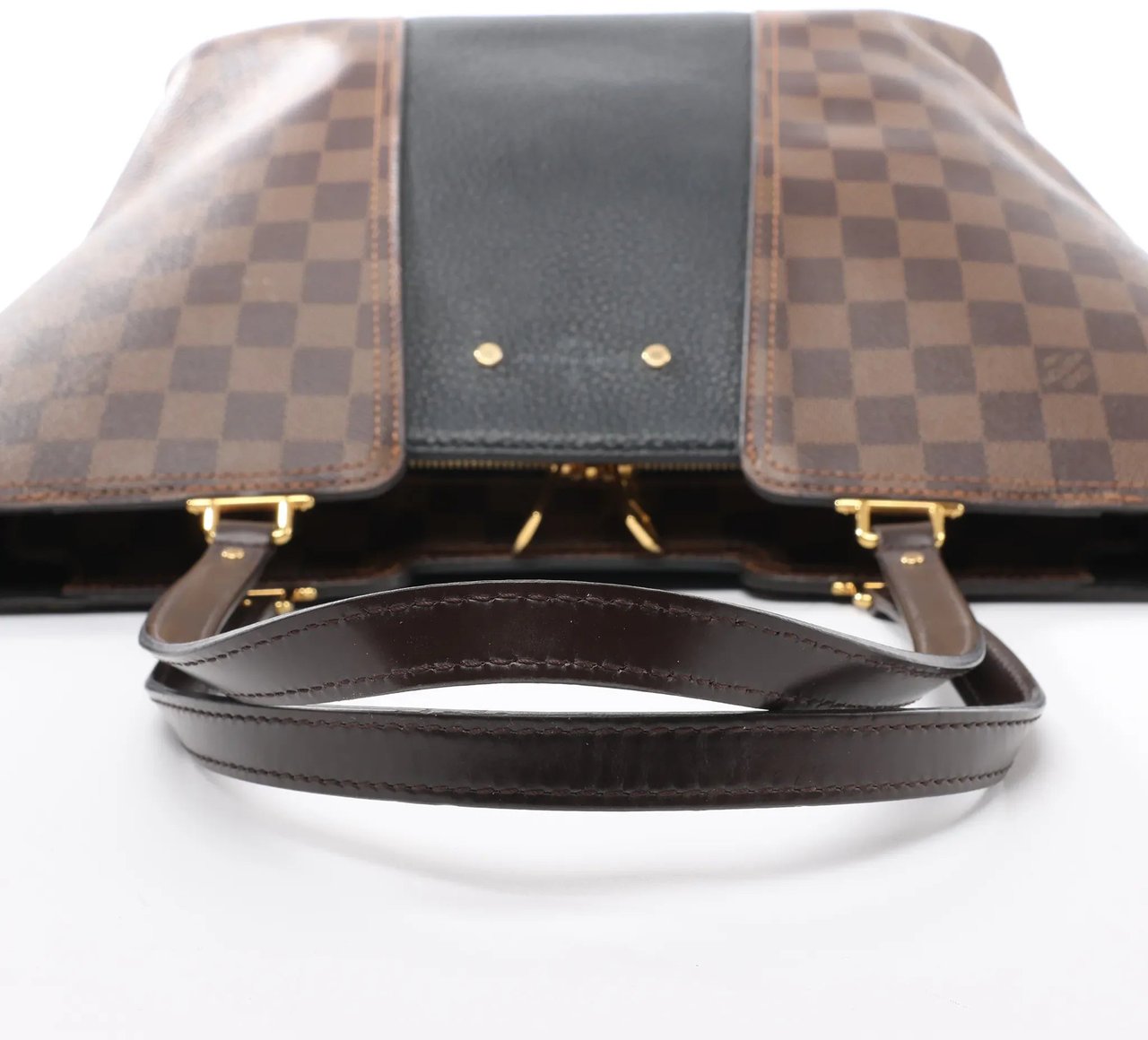 Louis Vuitton Jersey MM Damier x Leather 2Way Shoulder Bag in Brown x Black N44023 Divers