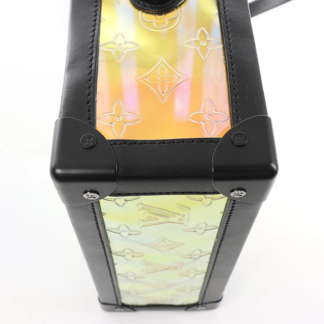 Louis Vuitton Soft Trunk Monogram Prism Crossbody Bag in Black x Holographic M55932 Divers