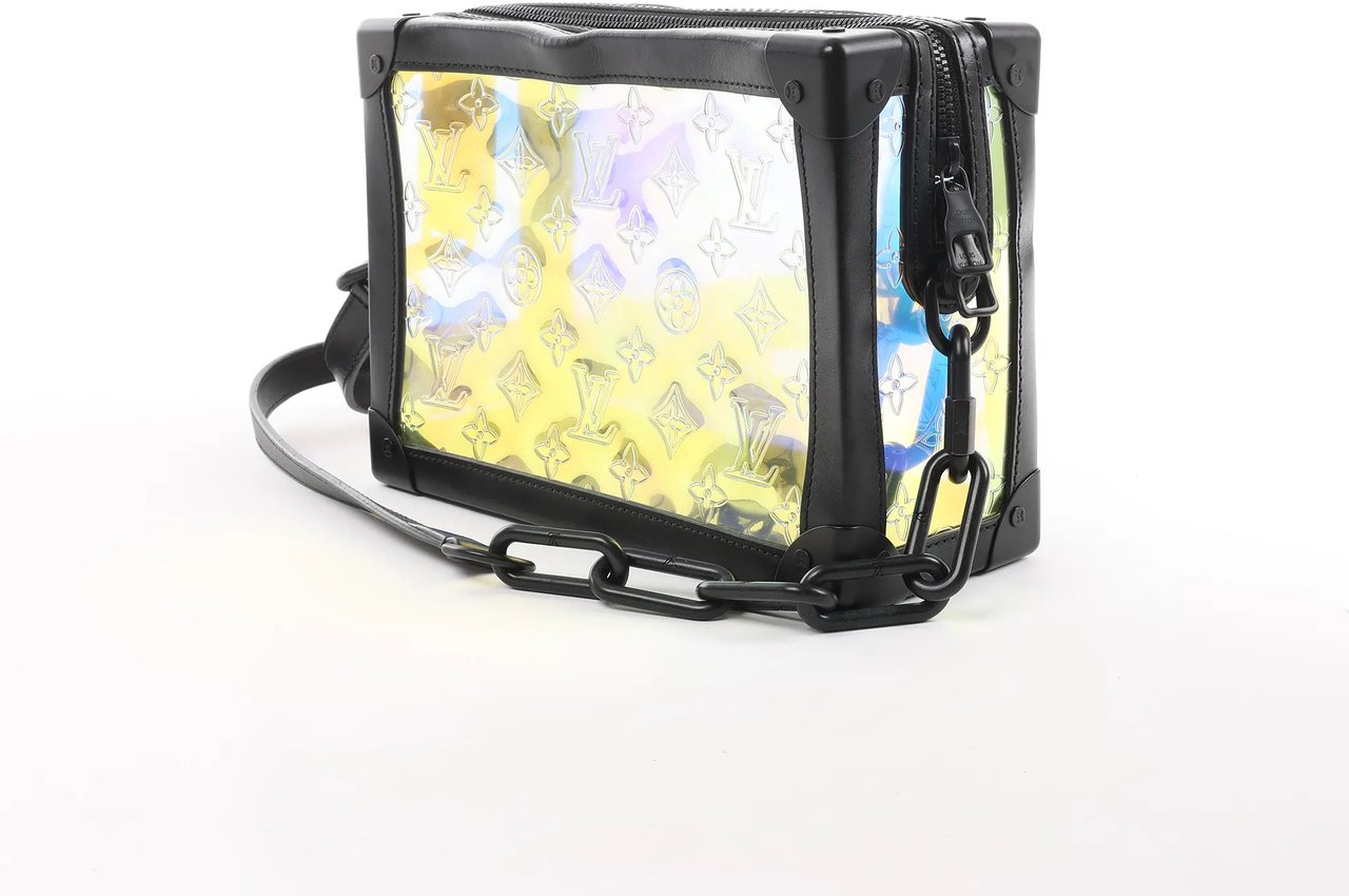 Louis Vuitton Soft Trunk Monogram Prism Crossbody Bag in Black x Holographic M55932 Divers