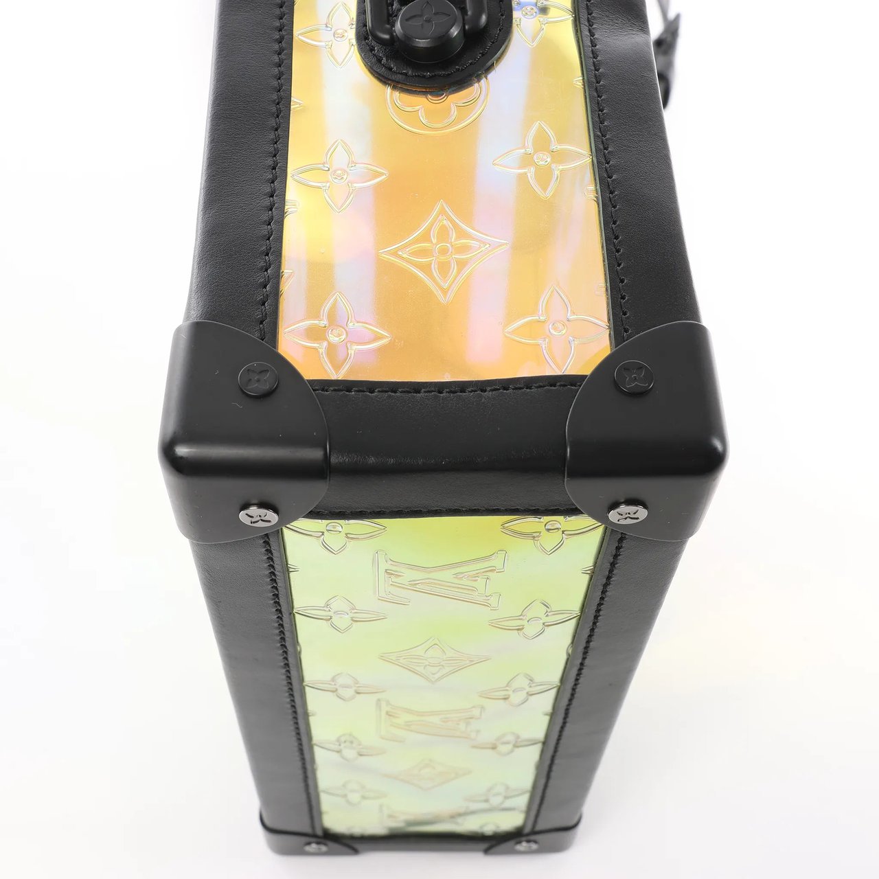 Louis Vuitton Soft Trunk Monogram Prism Crossbody Bag in Black x Holographic M55932 Divers