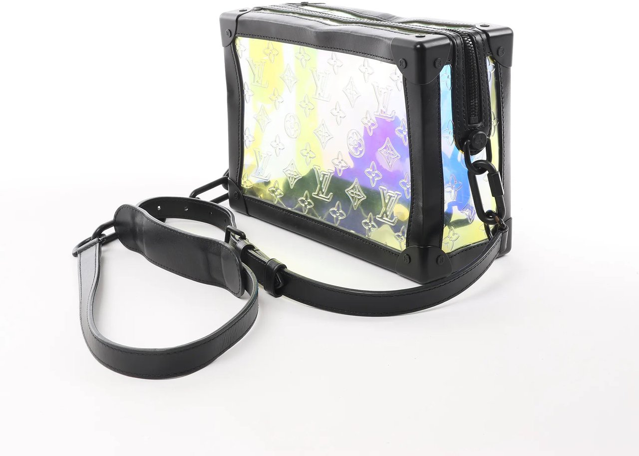 Louis Vuitton Soft Trunk Monogram Prism Crossbody Bag in Black x Holographic M55932 Divers