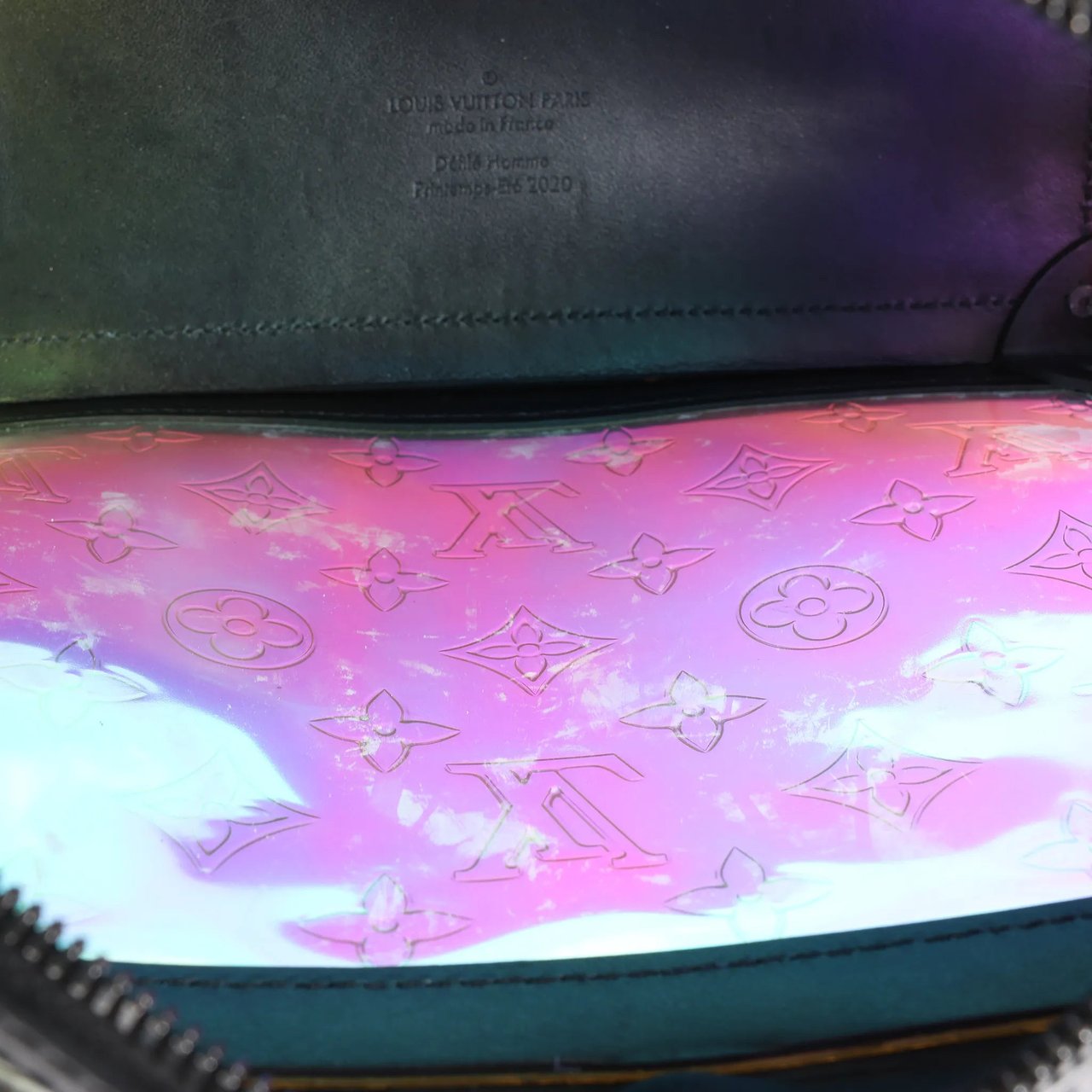 Louis Vuitton Soft Trunk Monogram Prism Crossbody Bag in Black x Holographic M55932 Divers
