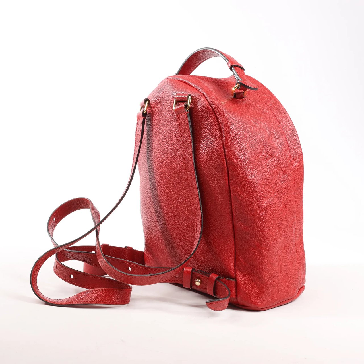 Louis Vuitton Sorbonne Monogram Empreinte Backpack in Red M44015 Rood