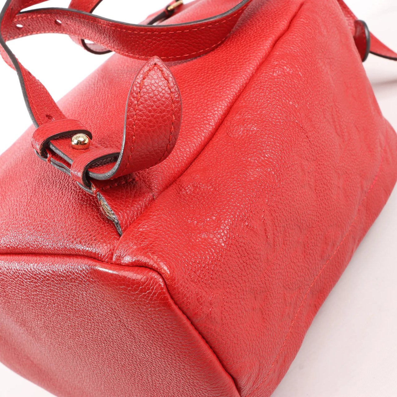 Louis Vuitton Sorbonne Monogram Empreinte Backpack in Red M44015 Rood