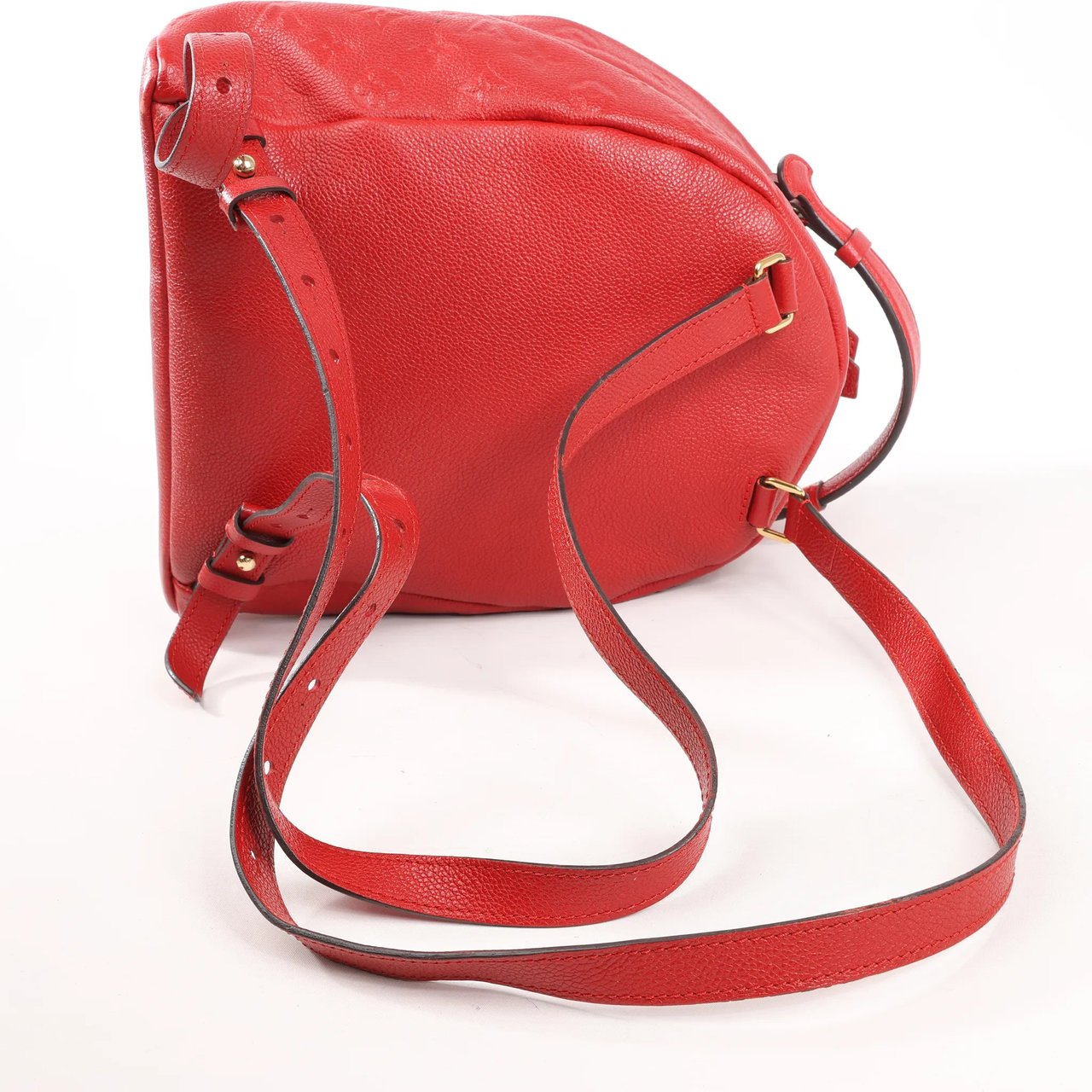 Louis Vuitton Sorbonne Monogram Empreinte Backpack in Red M44015 Rood