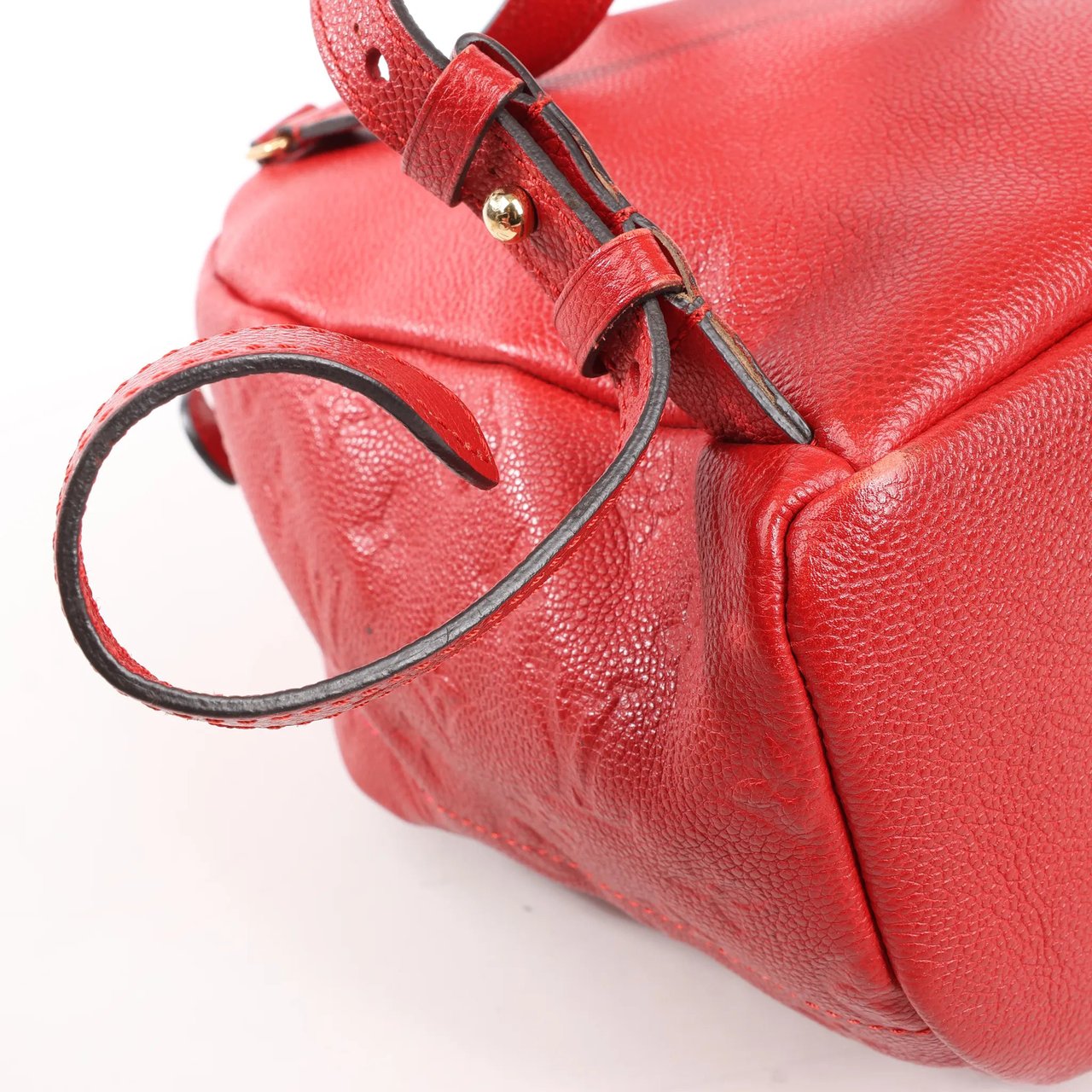 Louis Vuitton Sorbonne Monogram Empreinte Backpack in Red M44015 Rood