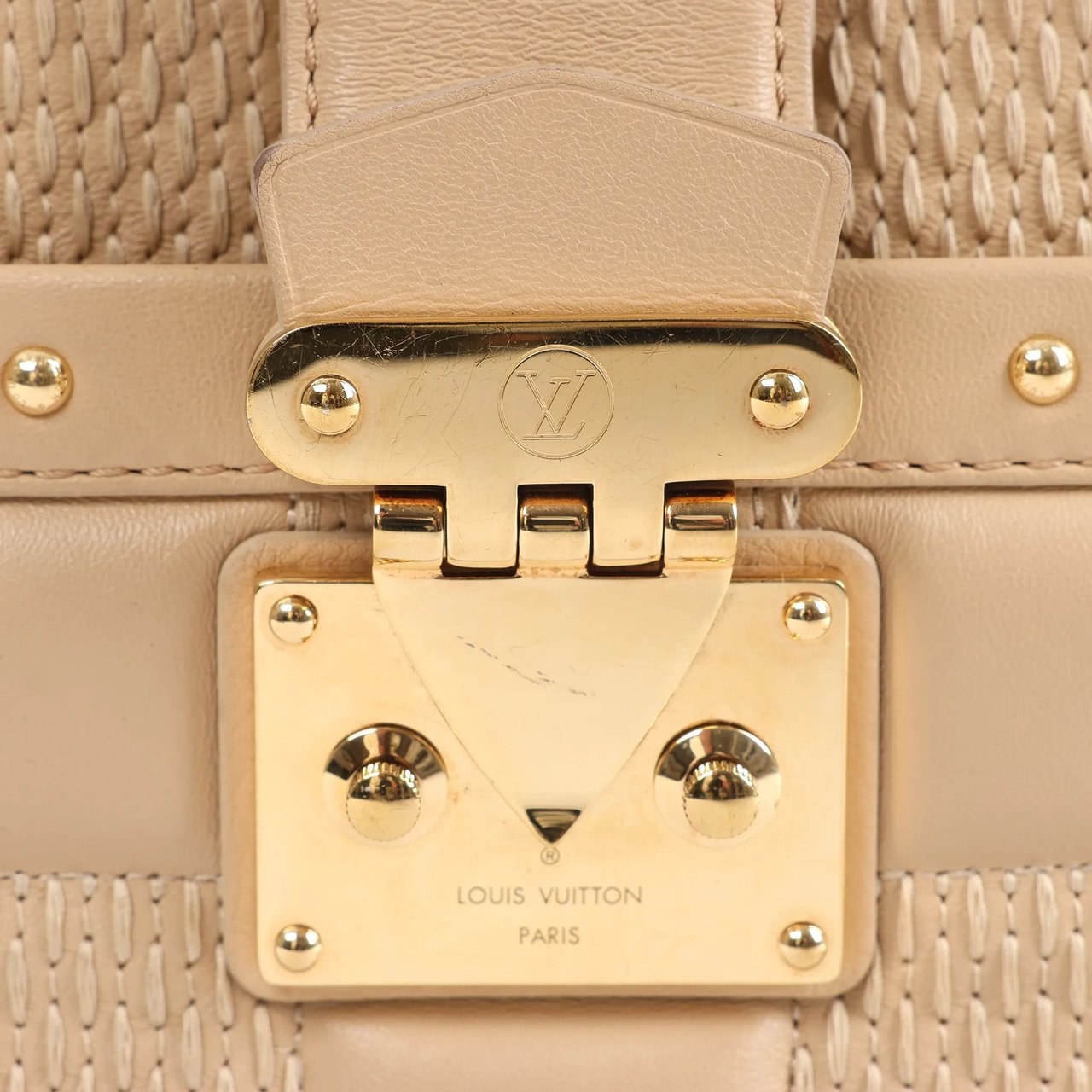 Louis Vuitton Troca MM Damier Quilt Crossbody Bag in Beige M59111 Beige
