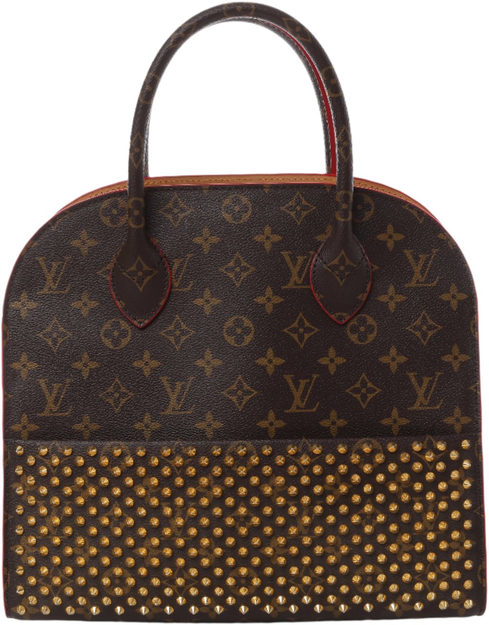 Louis Vuitton Louis Vuitton x Christian Louboutin Monogram Iconoclast Handbag in Brown x Red M41234 Divers