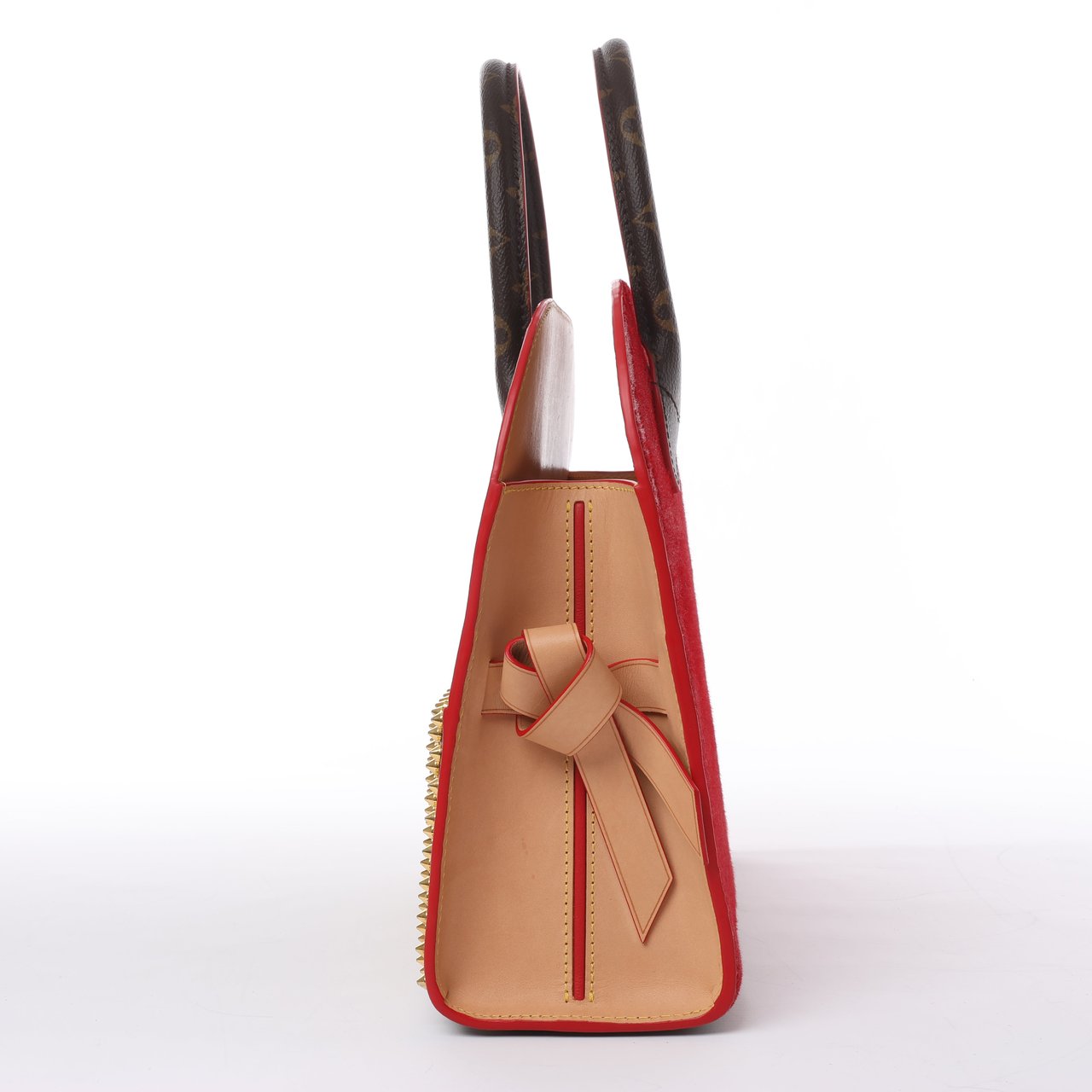 Louis Vuitton Louis Vuitton x Christian Louboutin Monogram Iconoclast Handbag in Brown x Red M41234 Divers