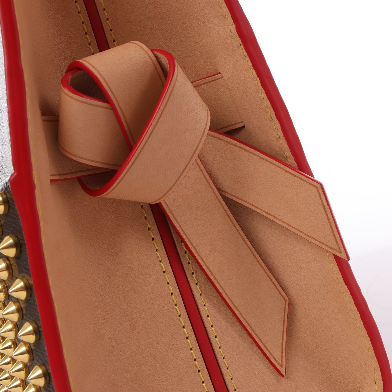 Louis Vuitton Louis Vuitton x Christian Louboutin Monogram Iconoclast Handbag in Brown x Red M41234 Divers