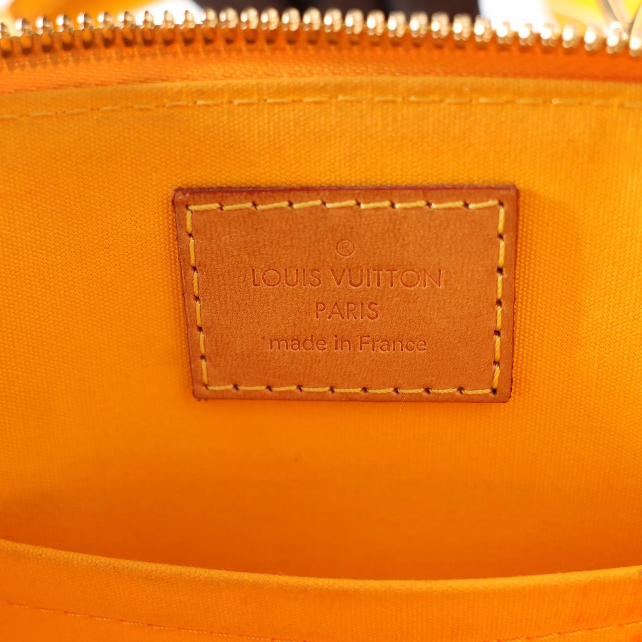 Louis Vuitton Louis Vuitton Alma BB Monogram Vernis 2Way Handbag in Yellow M91697 Geel