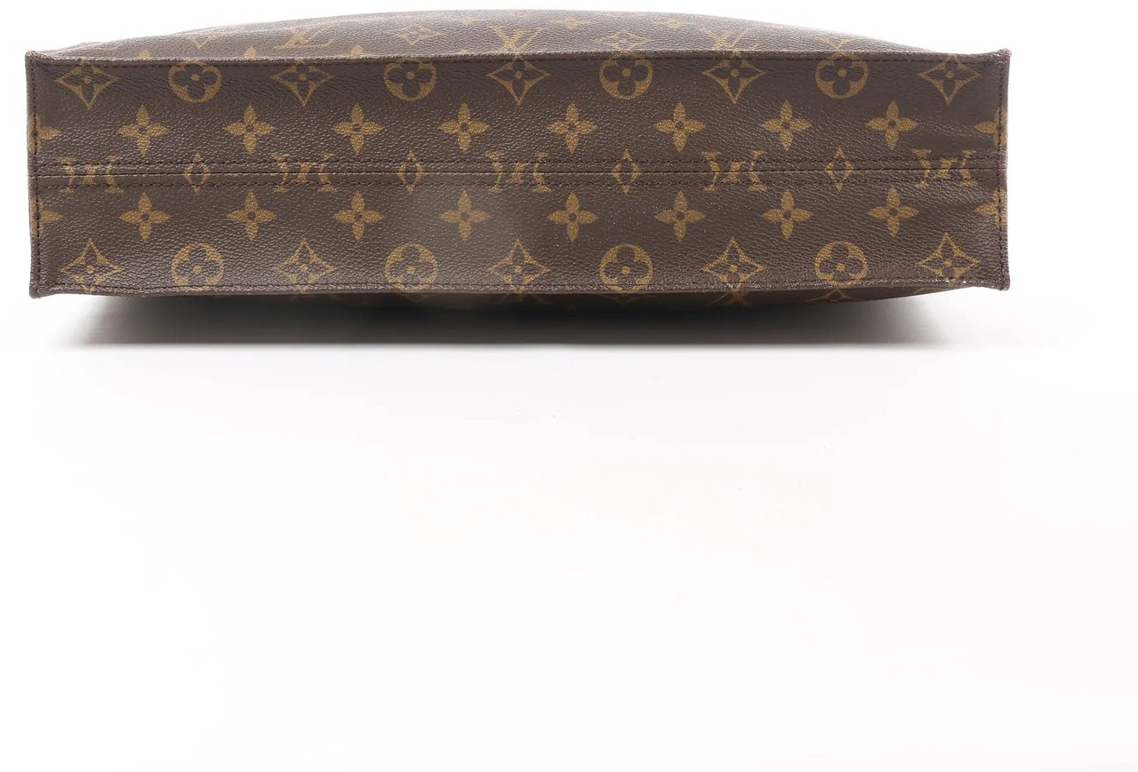 Louis Vuitton Louis Vuitton Sac Plat Monogram Canvas Handbag in Brown M51140 Bruin