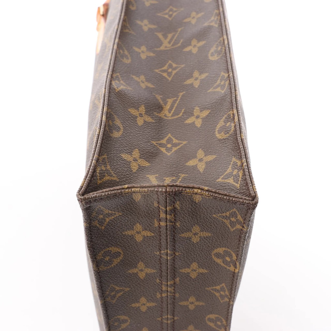 Louis Vuitton Louis Vuitton Sac Plat Monogram Canvas Handbag in Brown M51140 Bruin