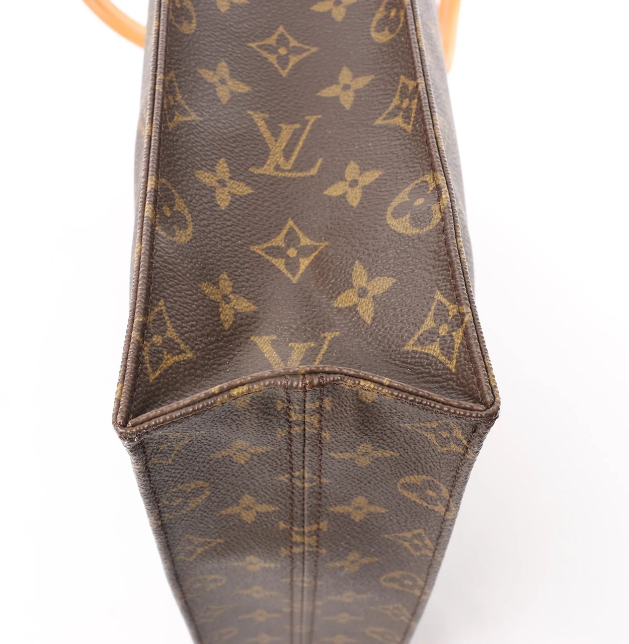 Louis Vuitton Louis Vuitton Sac Plat Monogram Canvas Handbag in Brown M51140 Bruin