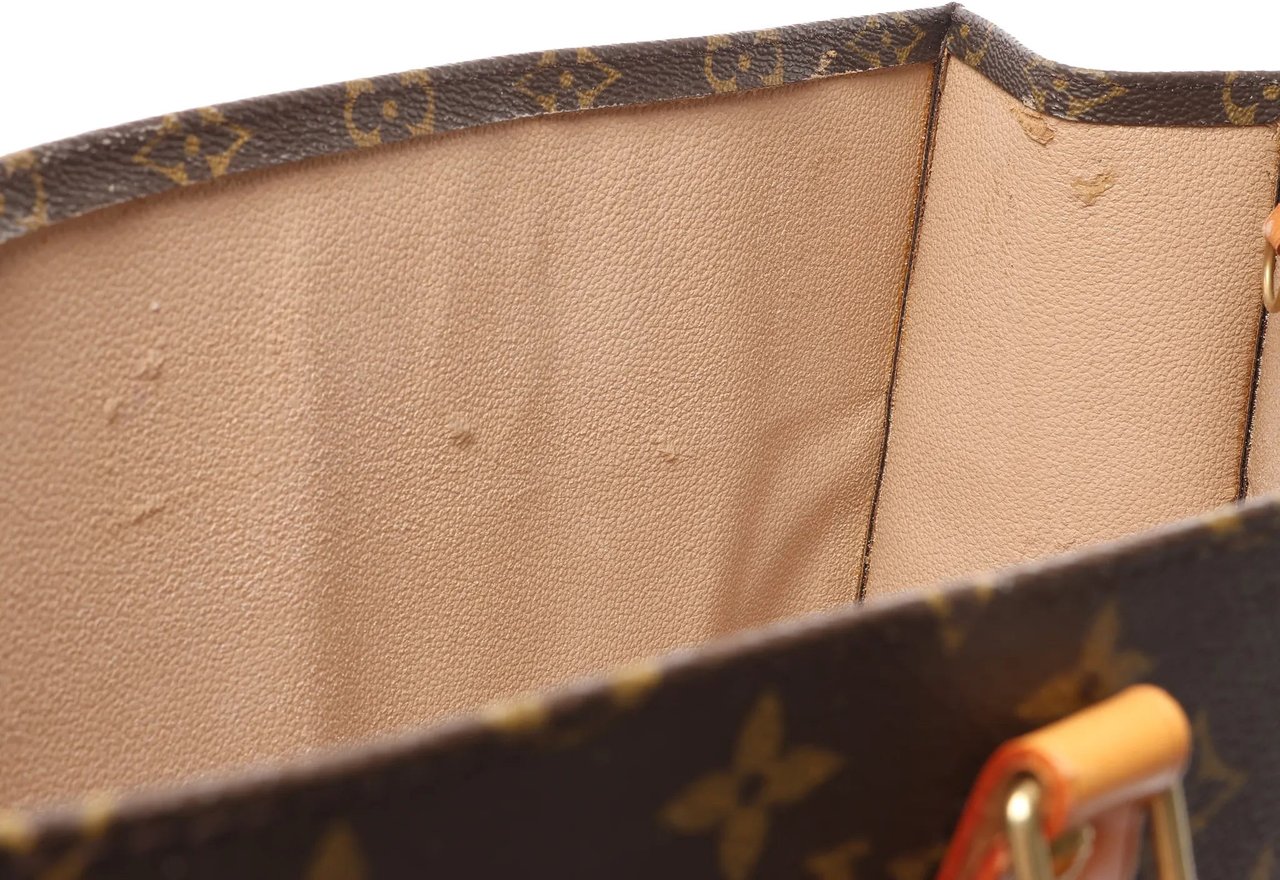 Louis Vuitton Louis Vuitton Sac Plat Monogram Canvas Handbag in Brown M51140 Bruin