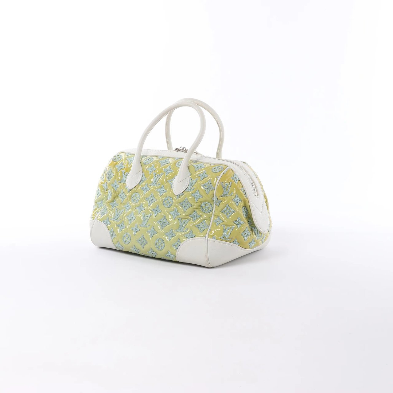 Louis Vuitton Speedy Round Monogram Bouclette Handbag in Green M40703 Divers
