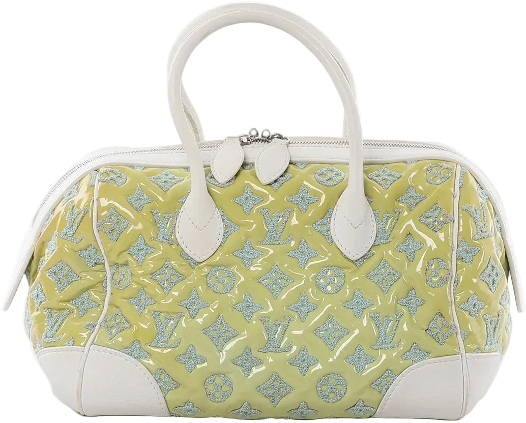 Louis Vuitton Speedy Round Monogram Bouclette Handbag in Green M40703 Divers