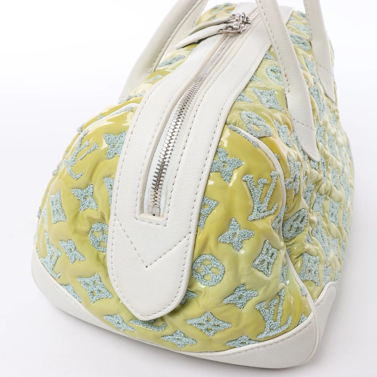 Louis Vuitton Speedy Round Monogram Bouclette Handbag in Green M40703 Divers