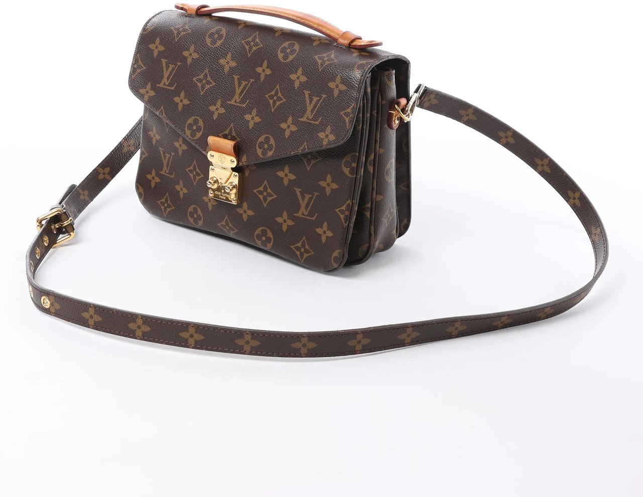 Louis Vuitton Louis Vuitton Metis MM Pochette Monogram Canvas Crossbody Bag in Brown M44875 Bruin