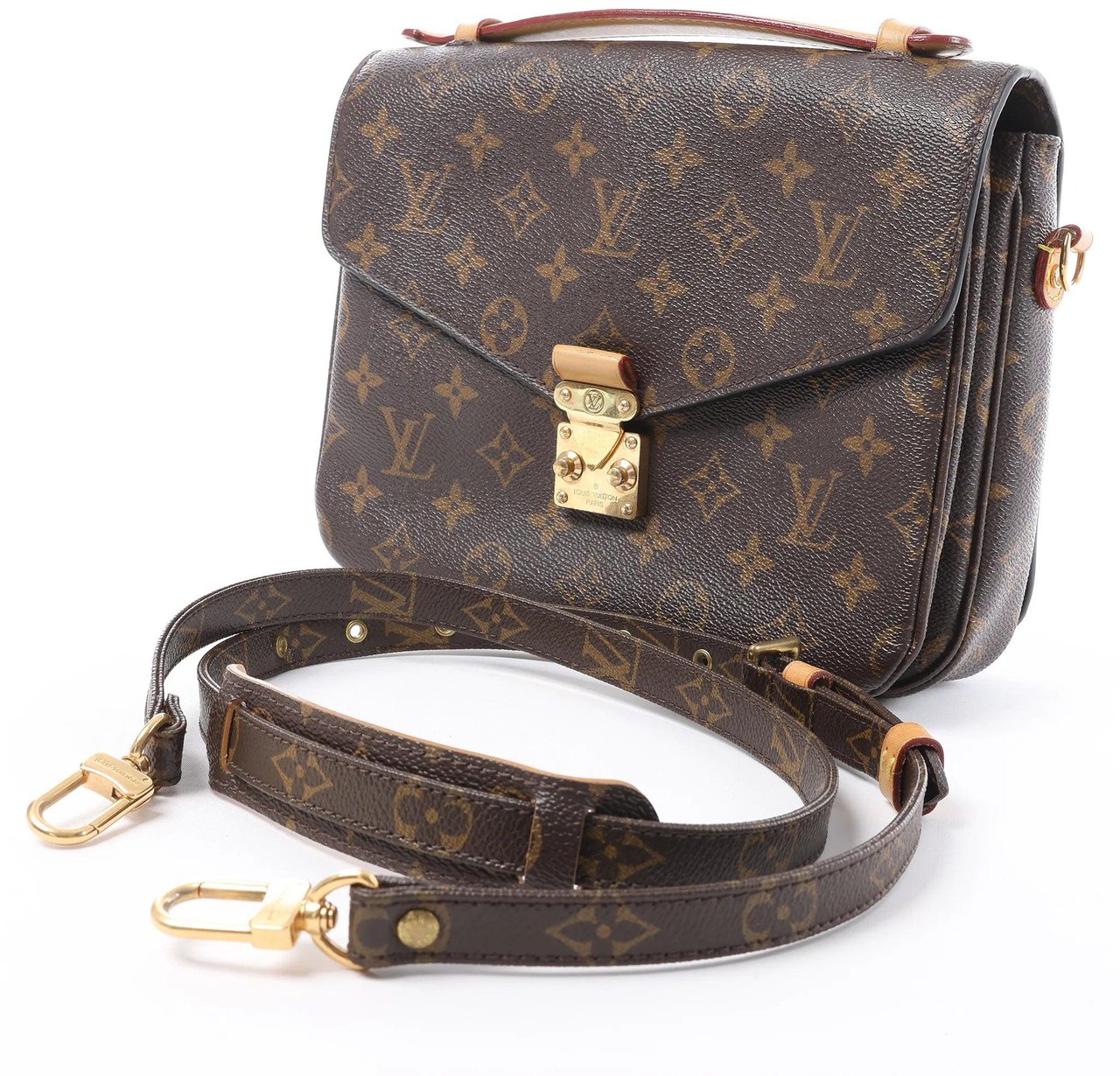 Louis Vuitton Metis MM Pochette Monogram Canvas Crossbody Bag in Brown M44875 Bruin