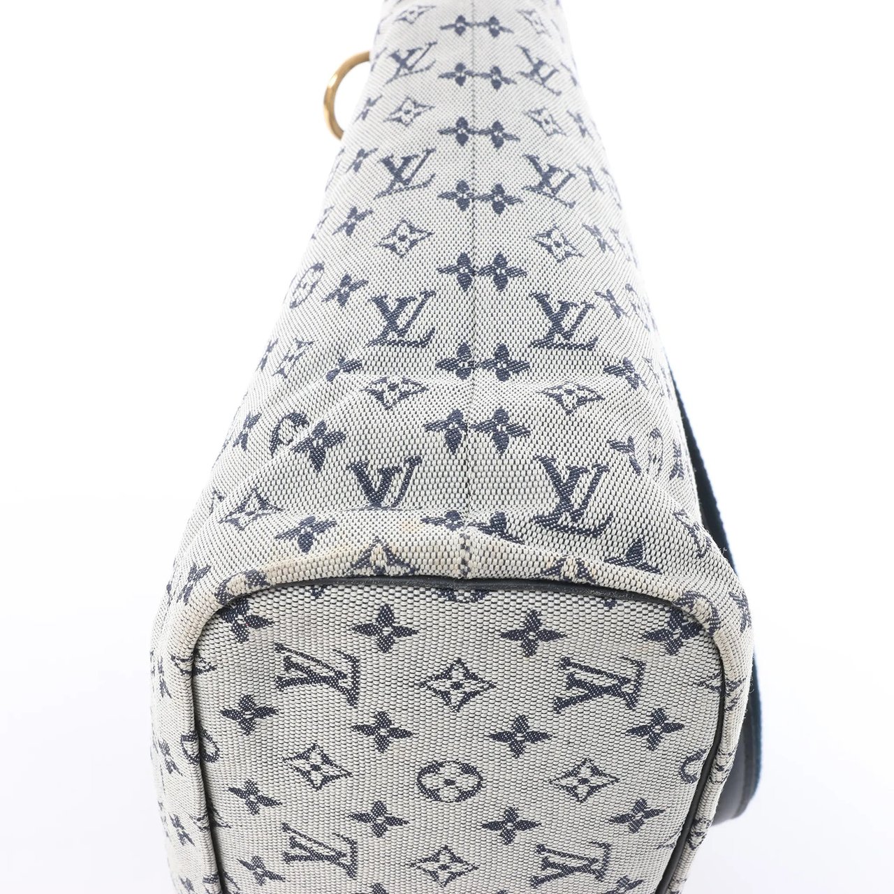 Louis Vuitton Mini Lucille GM Monogram Linen in Gray x Navy Blue M92609 Divers