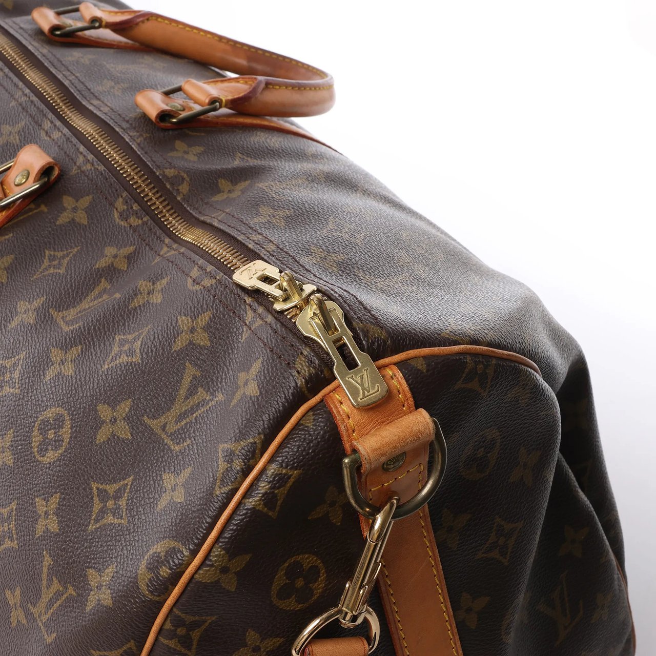 Louis Vuitton Louis Vuitton Keepall Bandoulière 55 Monogram Canvas Travel Bag in Brown M41414 Bruin