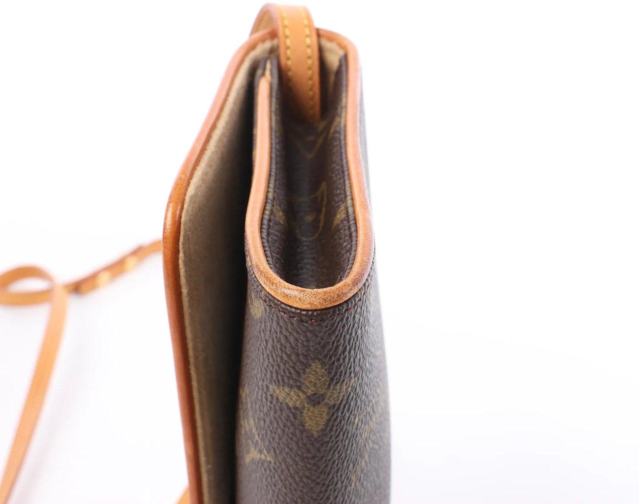 Louis Vuitton Pochette Twin GM Monogram Canvas Crossbody Bag in Brown M51852 Bruin