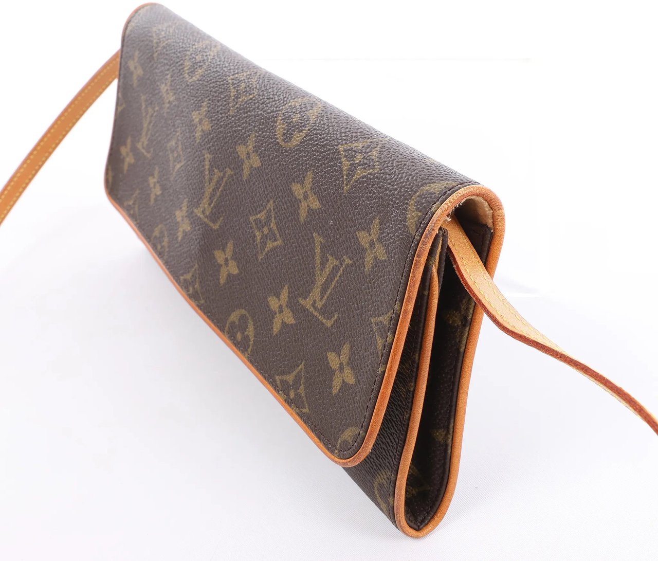 Louis Vuitton Pochette Twin GM Monogram Canvas Crossbody Bag in Brown M51852 Bruin