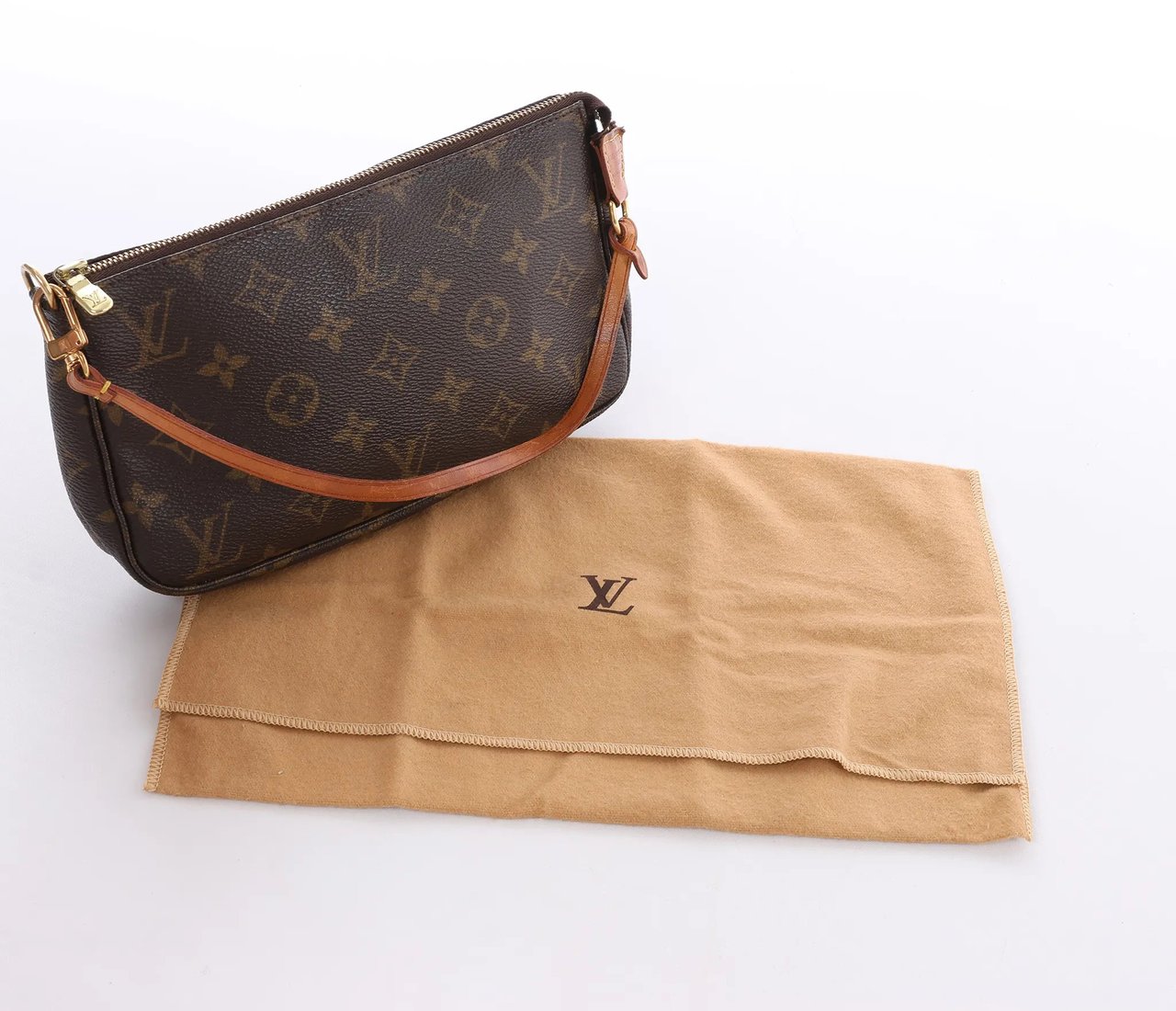 Louis Vuitton Louis Vuitton Pochette Accessoir Monogram Canvas Handbag in Brown M51980 Bruin