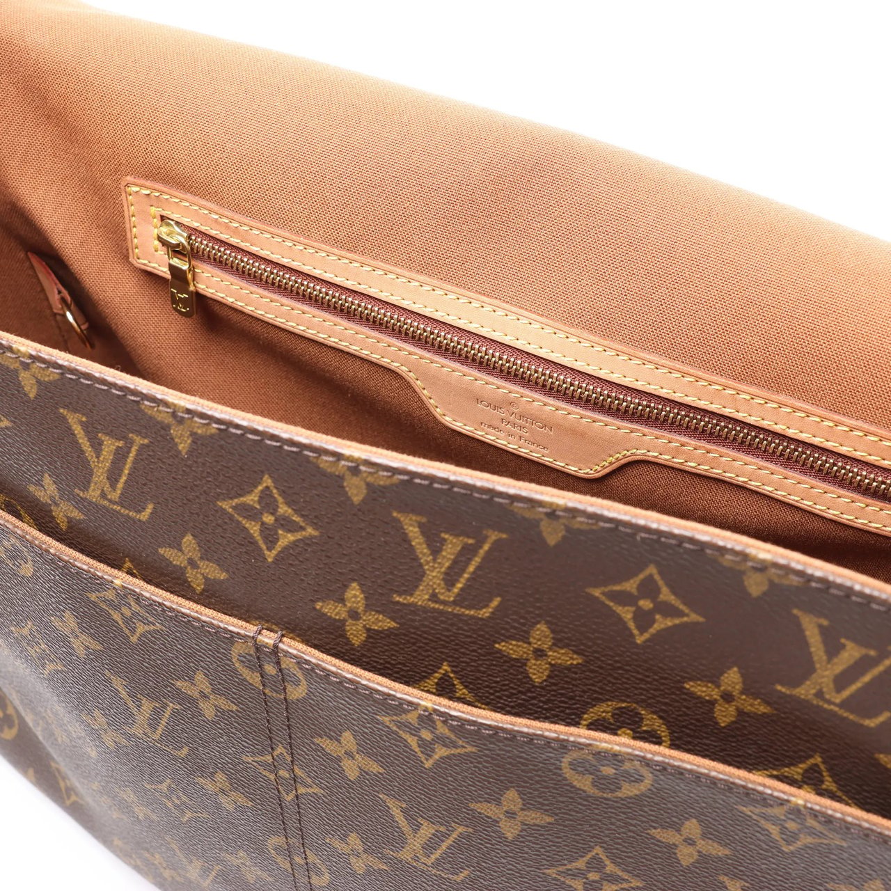 Louis Vuitton Louis Vuitton Abbesses Monogram Canvas Messenger Crossbody Bag in Brown M45257 Bruin