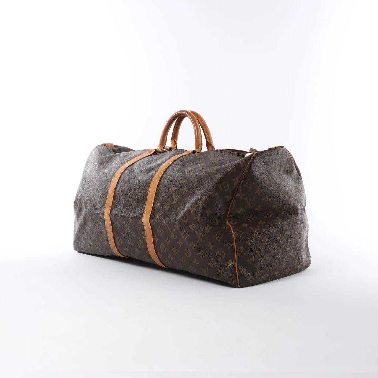 Louis Vuitton Louis Vuitton Keepall 60 Monogram Canvas Travel Bag in Brown M41422 Bruin