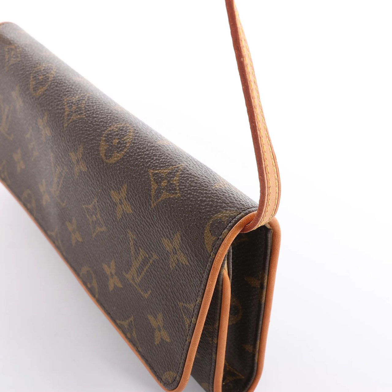 Louis Vuitton Louis Vuitton Pochette Twin GM Monogram Canvas Shoulder Bag in Brown M51852 Bruin