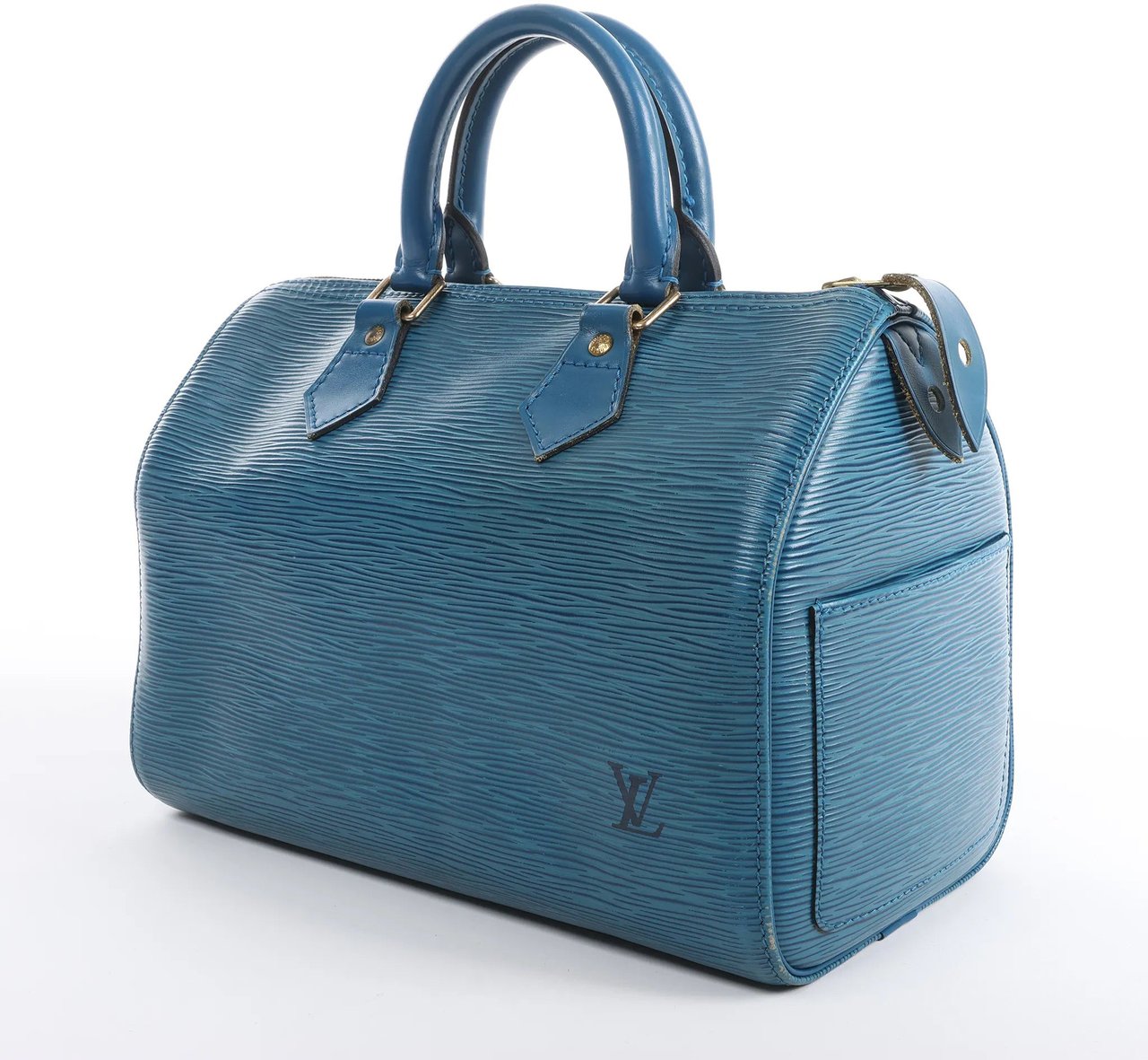 Louis Vuitton Speedy 25 Epi Leather Handbag in Blue M43015 Blauw