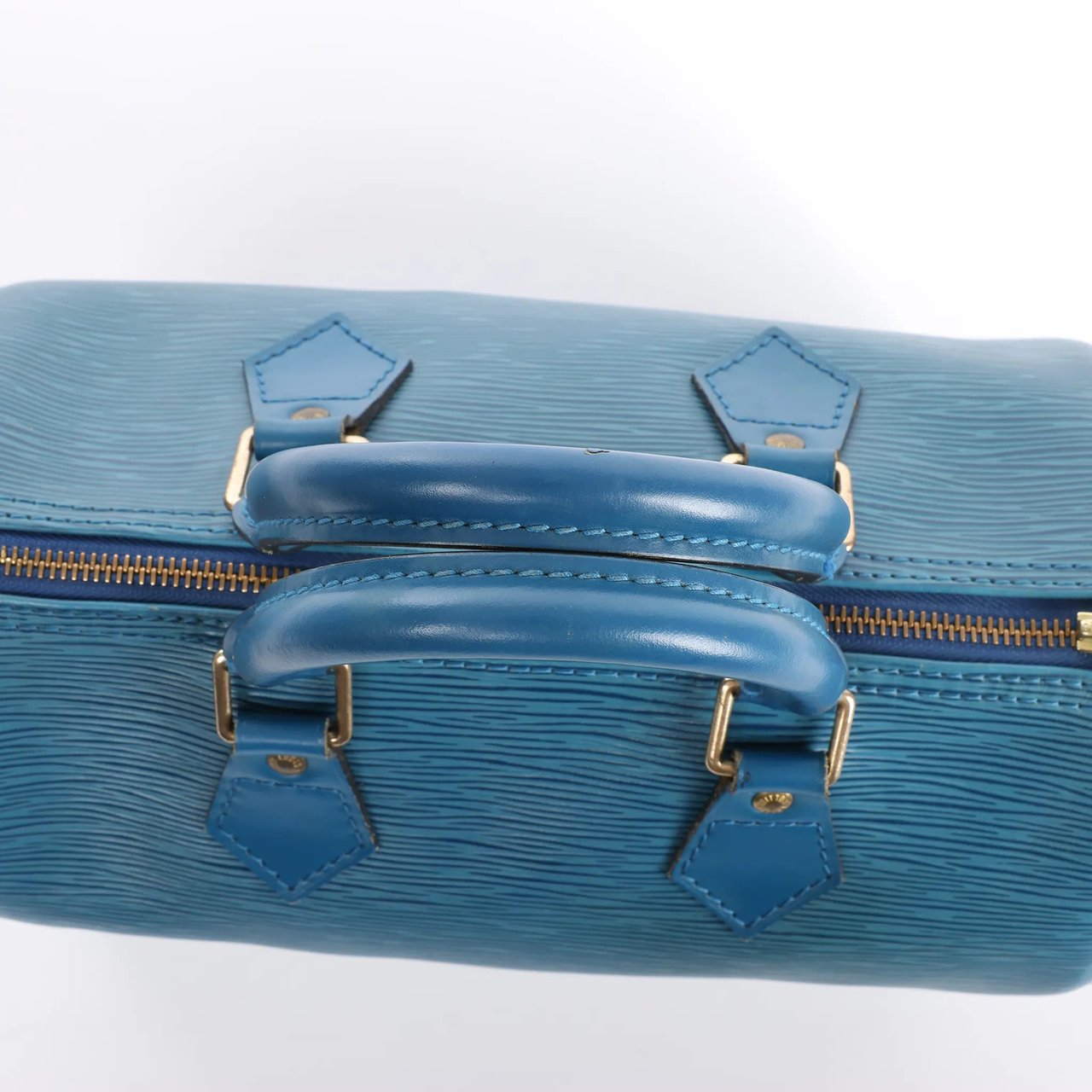 Louis Vuitton Speedy 25 Epi Leather Handbag in Blue M43015 Blauw