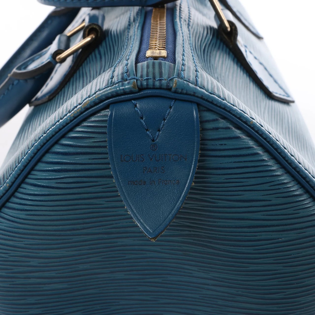 Louis Vuitton Speedy 25 Epi Leather Handbag in Blue M43015 Blauw