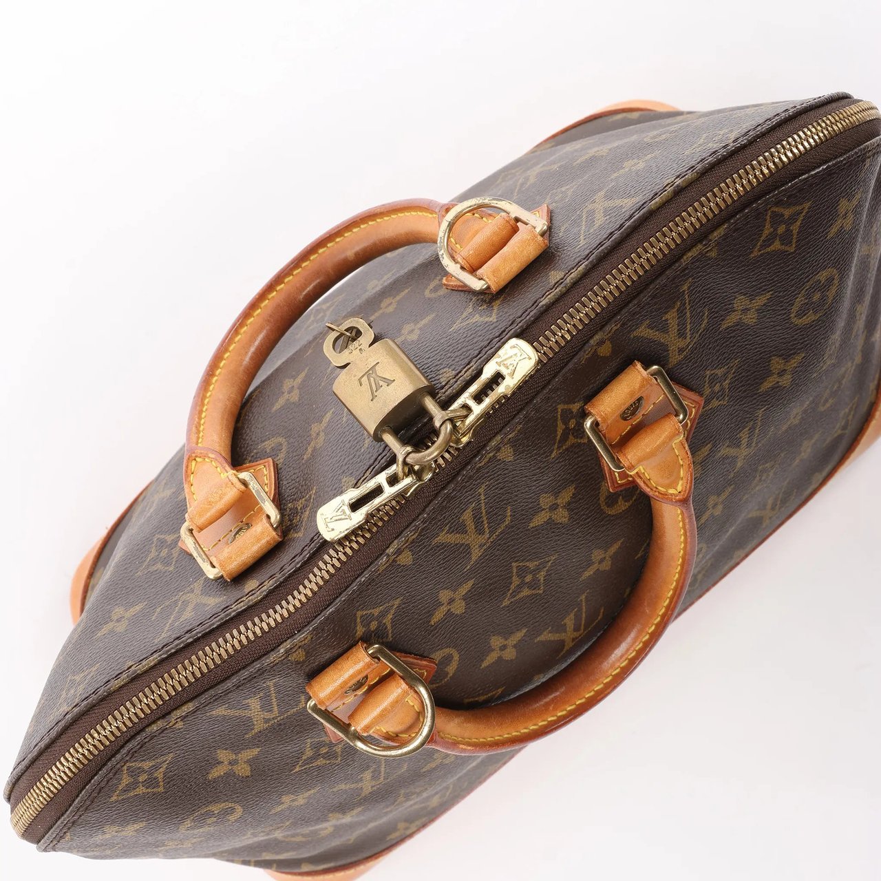 Louis Vuitton Louis Vuitton Alma PM Monogram Canvas Handbag in Brown M51130 Bruin