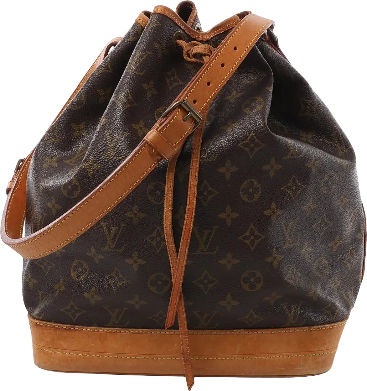 Louis Vuitton Louis Vuitton Noe Monogram Canvas Shoulder Bag in Brown M40818 Bruin