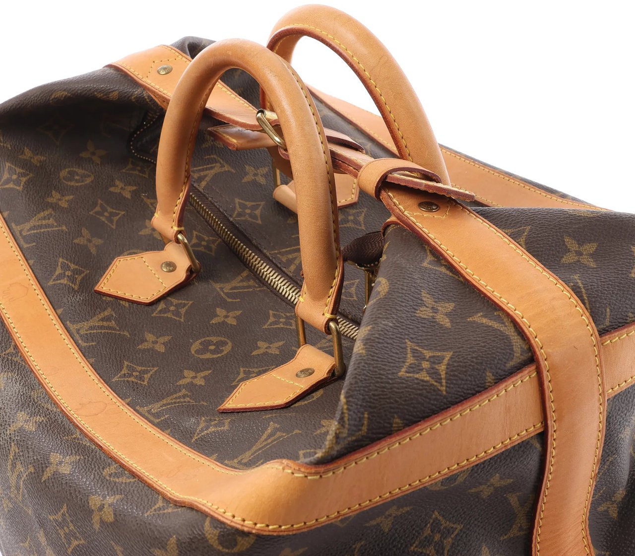Louis Vuitton Louis Vuitton Cruiser 40 Monogram Canvas Travel Bag in Brown M41139 Bruin