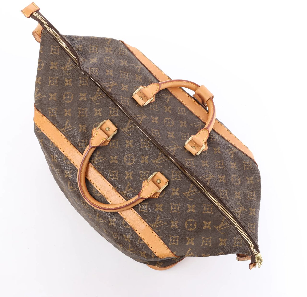 Louis Vuitton Louis Vuitton Cruiser 40 Monogram Canvas Travel Bag in Brown M41139 Bruin