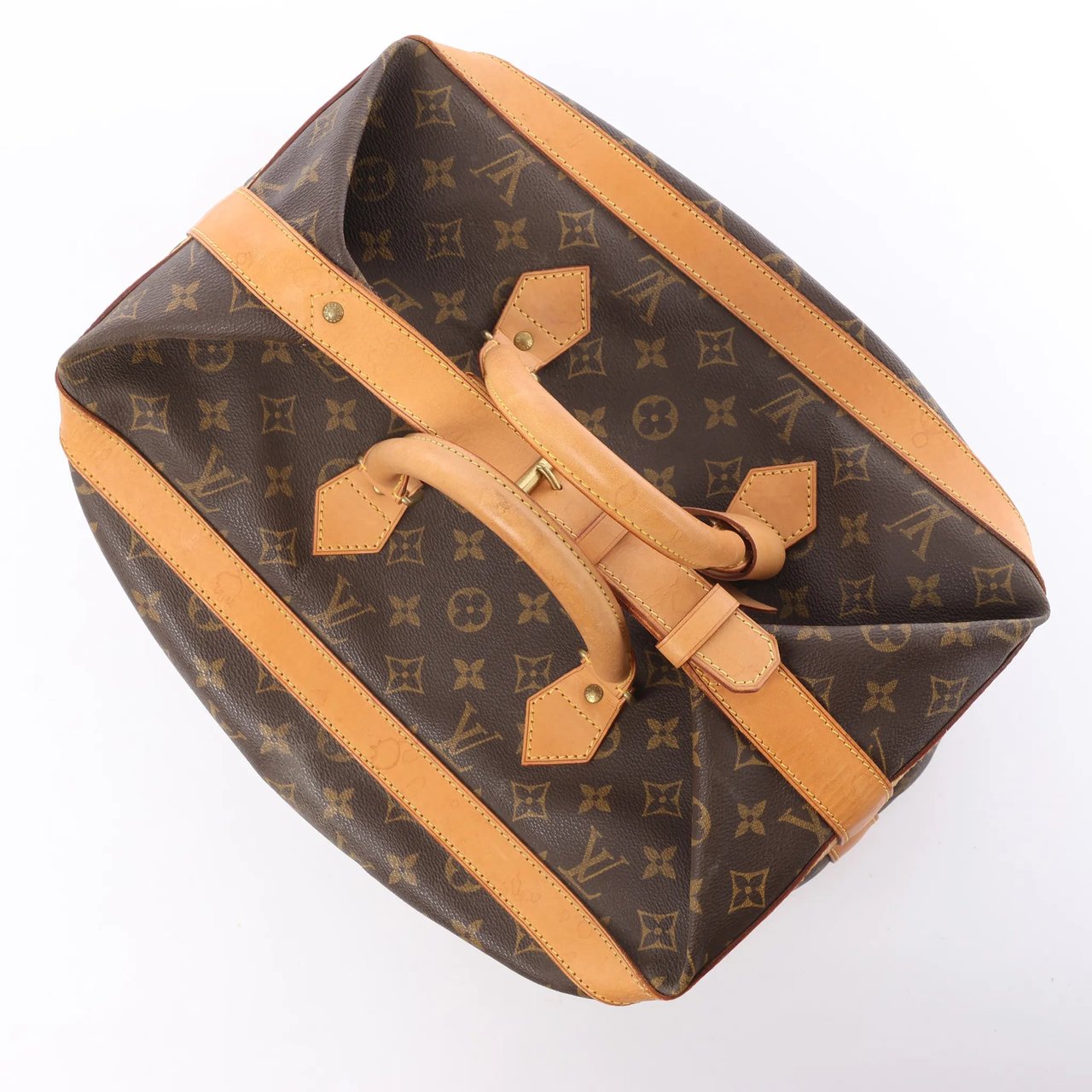 Louis Vuitton Louis Vuitton Cruiser 40 Monogram Canvas Travel Bag in Brown M41139 Bruin