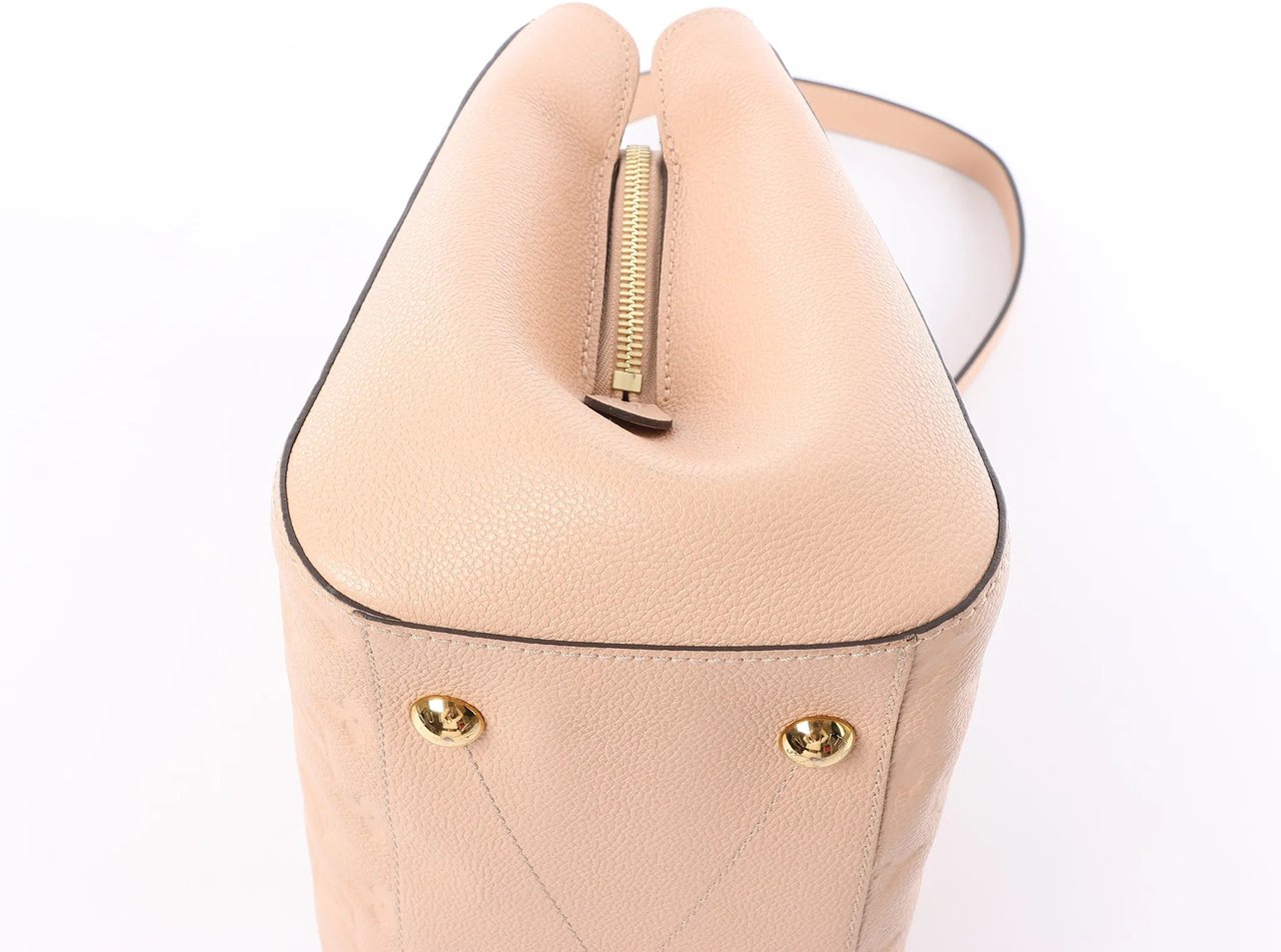 Louis Vuitton Louis Vuitton Montaigne MM Monogram Empreinte 2Way Handbag in Beige M41152 Beige