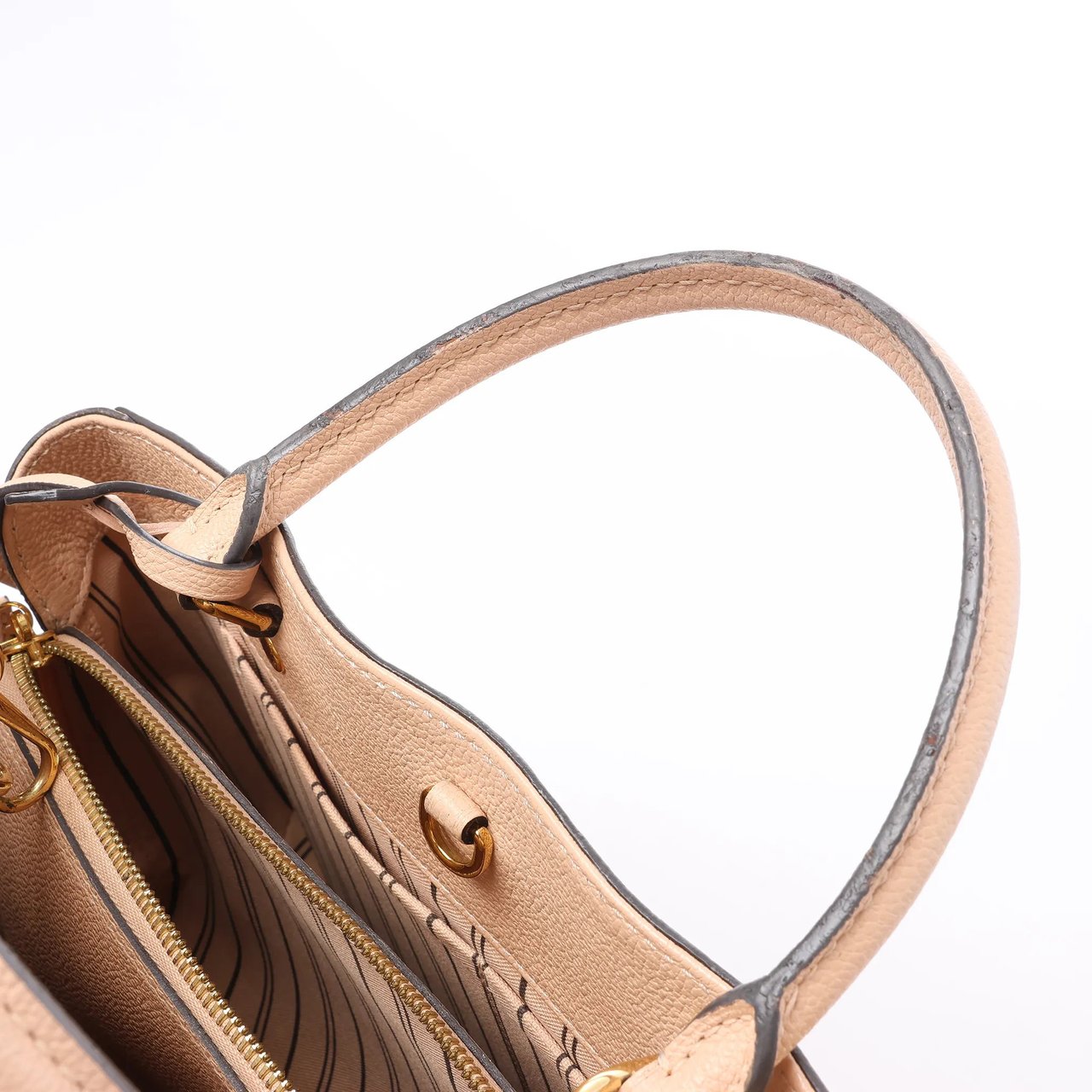 Louis Vuitton Louis Vuitton Montaigne MM Monogram Empreinte 2Way Handbag in Beige M41152 Beige