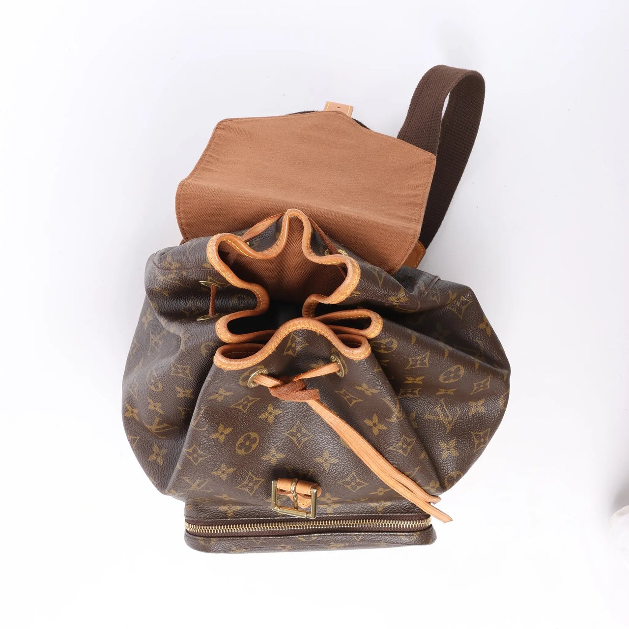 Louis Vuitton Montsouris GM Monogram Canvas Vintage Backpack in Brown M51135 Bruin